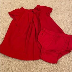Baby gap red corduroy holiday/Christmas dress